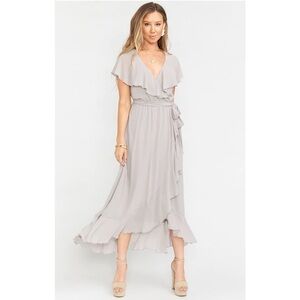 NWT4 Show Me Your Mumu Jess Ruffle Midi Dress